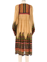 Ritu Kumar Block Printed Silk Indian Dress Dress arcadeshops.com