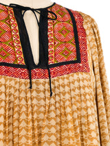 Ritu Kumar Block Printed Silk Indian Dress Dress arcadeshops.com