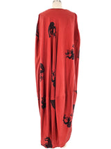 Laise Adzer Silkscreened Silk Tank Dress Dress arcadeshops.com
