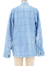 1970's Patchwork Denim Shirt Top arcadeshops.com