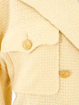 Chanel Yellow Cropped Jacket Jacket arcadeshops.com