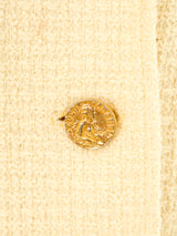 Chanel Yellow Cropped Jacket Jacket arcadeshops.com