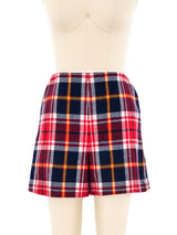 1960's Plaid Wool Shorts Bottom arcadeshops.com