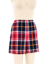 1960's Plaid Wool Shorts Bottom arcadeshops.com
