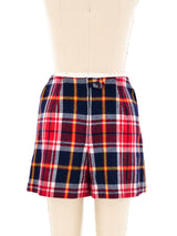 1960's Plaid Wool Shorts Bottom arcadeshops.com