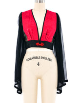 Diane Freis Tiger Motif Embroidered Top Top arcadeshops.com