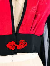 Diane Freis Tiger Motif Embroidered Top Top arcadeshops.com