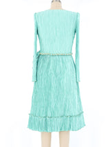 Mary McFadden Ruffled Plisse Dress Dress arcadeshops.com