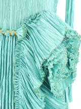 Mary McFadden Ruffled Plisse Dress Dress arcadeshops.com