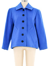 Yves Saint Laurent Wool Cropped Jacket Jacket arcadeshops.com