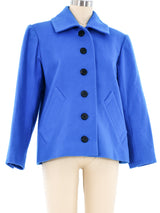 Yves Saint Laurent Wool Cropped Jacket Jacket arcadeshops.com