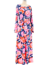 Lilly Pulitzer Neon Floral Jersey Dress Dress arcadeshops.com