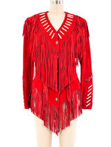 Fringed Suede Western Jacket Jacket arcadeshops.com