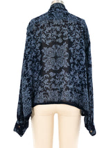 Jean Paul Gaultier Printed Crop Blouse Top arcadeshops.com