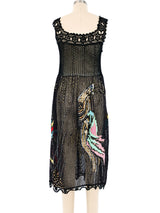 Crane Embellished Crochet Tank Dress Dress arcadeshops.com