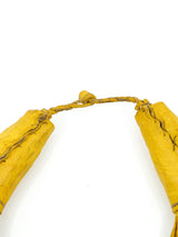 African Leather Bib Necklace Accessory arcadeshops.com