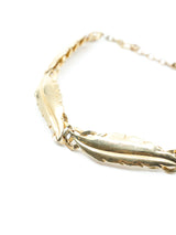 Goldtone Feather Choker Accessory arcadeshops.com