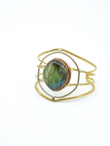 Labradorite Wire Cuff Accessory arcadeshops.com