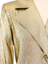 Yves Saint Laurent Gold Lamé Top Top arcadeshops.com