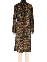 Gianni Versace Tiger Striped Ponyhair Coat Outerwear arcadeshops.com