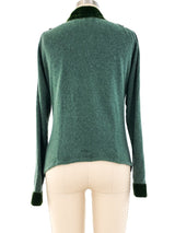 Voyage Sequin Embellished Wool Cardigan Jacket arcadeshops.com