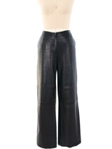Chanel Pearl Trimmed Leather Trousers Bottom arcadeshops.com