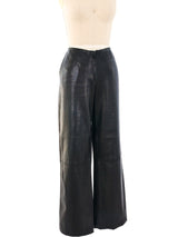 Chanel Pearl Trimmed Leather Trousers Bottom arcadeshops.com