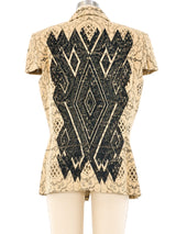 Gianfranco Ferre Cap Sleeve Lace Jacket Jacket arcadeshops.com