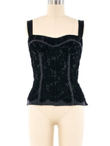 Dolce and Gabbana Deconstructed Lace Bustier Top arcadeshops.com