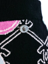 Chanel Logo Sweater Mini Skirt Bottom arcadeshops.com