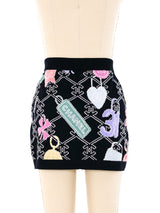 Chanel Logo Sweater Mini Skirt Bottom arcadeshops.com