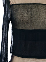Gianfranco Ferre Patchwork Mesh Top Top arcadeshops.com