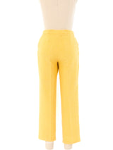Chanel Yellow Tweed Pants Bottom arcadeshops.com