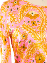 Christian Lacroix Printed Satin Top Top arcadeshops.com