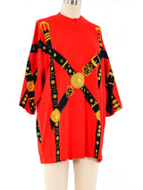 1993 Gianni Versace Harness Printed Tee T-Shirt arcadeshops.com