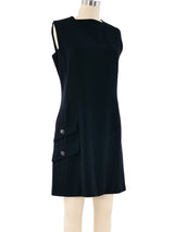 Gianni Versace Sleeveless Shift Dress Dress arcadeshops.com