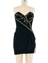 Beaded Bustier Mini Dress Dress arcadeshops.com
