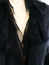 Gianni Versace Ruffle Trimmed Jacket Jacket arcadeshops.com
