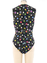 Versace Dot Printed Bodysuit Blazer Set Suit arcadeshops.com