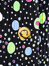 Versace Dot Printed Bodysuit Blazer Set Suit arcadeshops.com