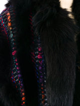 Hand Knit Fur Maxi Cardigan Outerwear arcadeshops.com