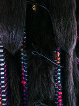 Hand Knit Fur Maxi Cardigan Outerwear arcadeshops.com