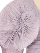 Sculptural Pleated Floral Skirt Ensemble Suit arcadeshops.com