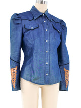 Castelbajac Denim Western Shirt Top arcadeshops.com