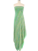 Stavropoulos Striped Strapless Chiffon Dress Dress arcadeshops.com