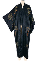 Golden Dragon Embroidered Silk Robe Jacket arcadeshops.com