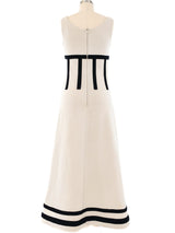 Louis Feraud Geometric Applique Maxi Dress Dress arcadeshops.com