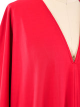 Halston IV Red Jersey Caftan Dress arcadeshops.com