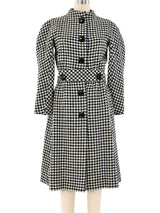 Arnold Scaasi Houndstooth Coat Dress Outerwear arcadeshops.com