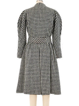 Arnold Scaasi Houndstooth Coat Dress Outerwear arcadeshops.com